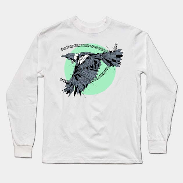 Tui New Zealand Bird Long Sleeve T-Shirt by mailboxdisco